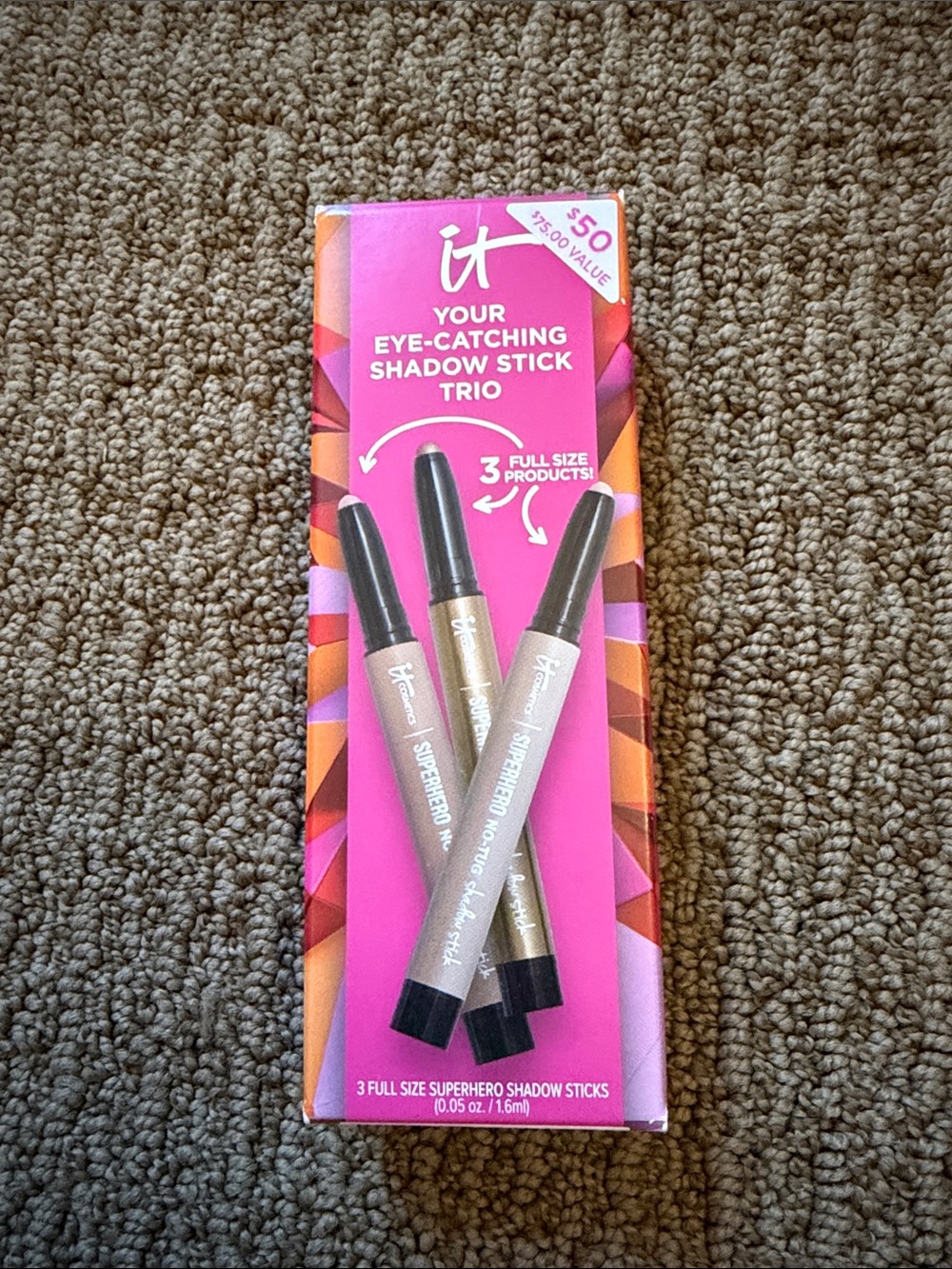 it cosmetics Eye-Catching Shadow Stick Trio — Pink & Gold Sticks
